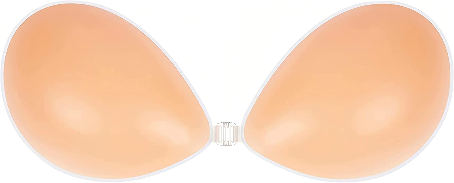 MITALOO Push up Strapless Self Adhesive Plunge Bra Invisible Backless  Sticky Bras Beige : : Clothing, Shoes & Accessories